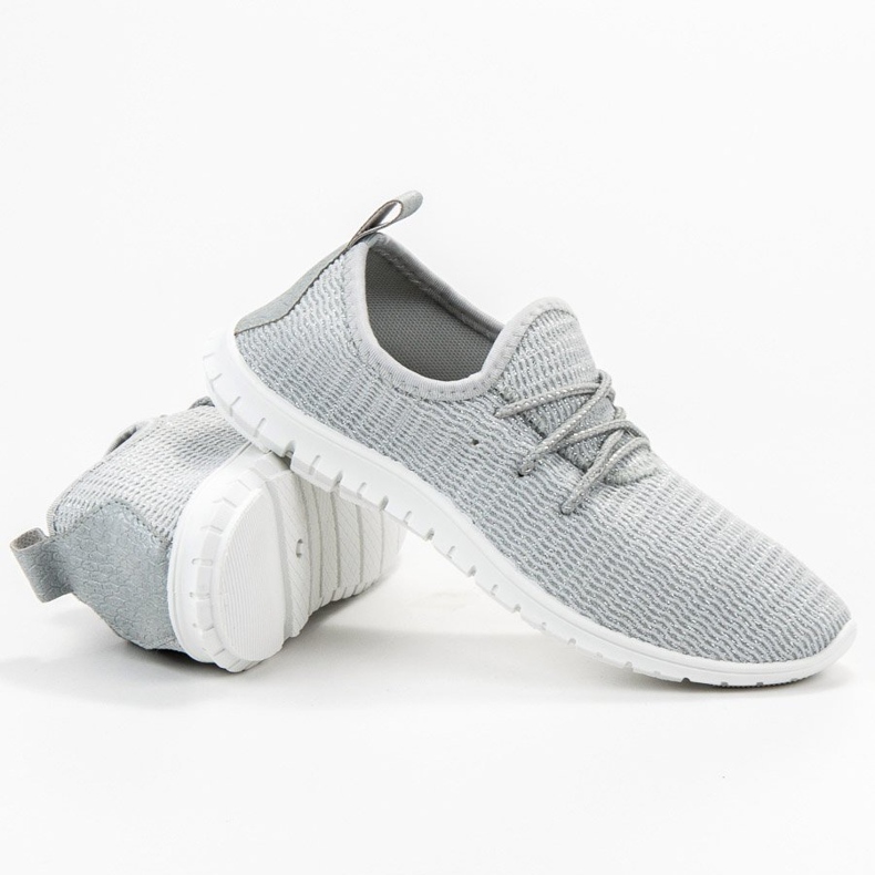 Gray Textile Footwear grey 1