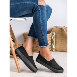SHELOVET Textile Slipons black 1