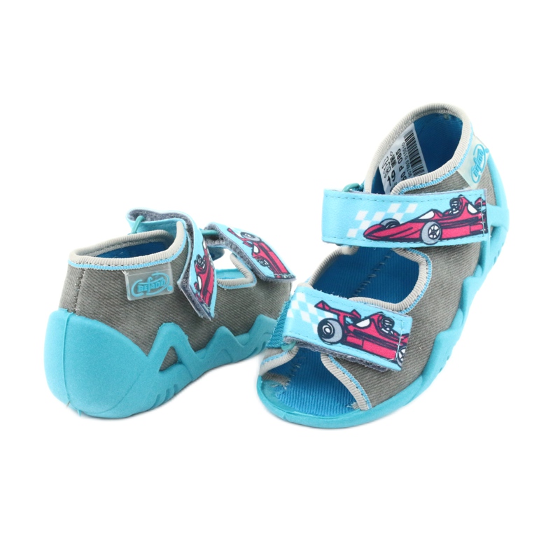Befado children's shoes 250P085 red blue grey 4