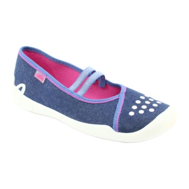 Befado children's shoes 116Y253 navy blue blue pink 1 Befado children's shoes 116Y253 navy blue blue pink 1