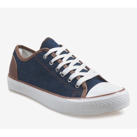 Men's navy blue sneakers DD50-40 1