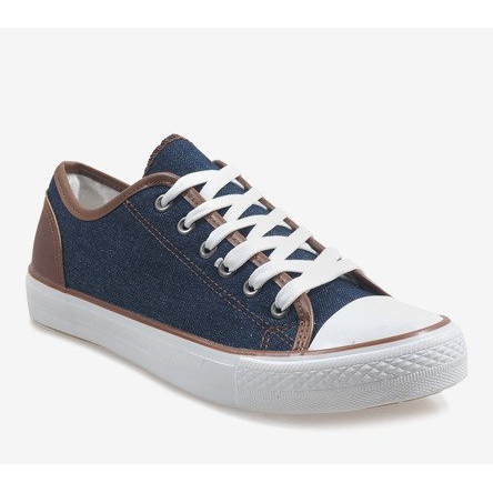 Men's navy blue sneakers DD50-40 1
