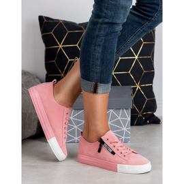 SHELOVET Pink Sneakers 1