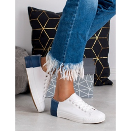 SHELOVET Sneakers With Eco Leather white 1