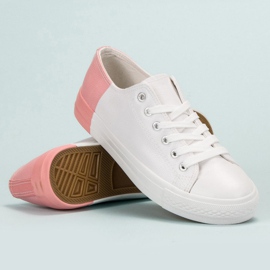 SHELOVET Sneakers With Eco Leather white 2