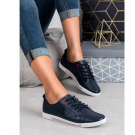 Filippo Leather brogues navy blue 1