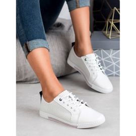 Filippo Leather brogues white 2