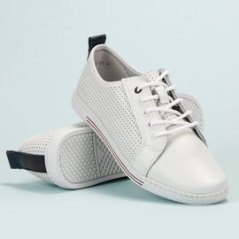 Filippo Leather brogues white 1