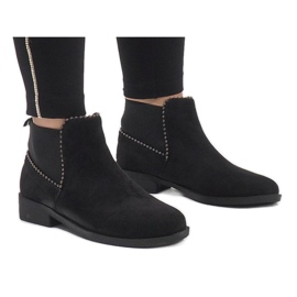 Sergio Todzi Black suede boots with an elastic love L1213 1