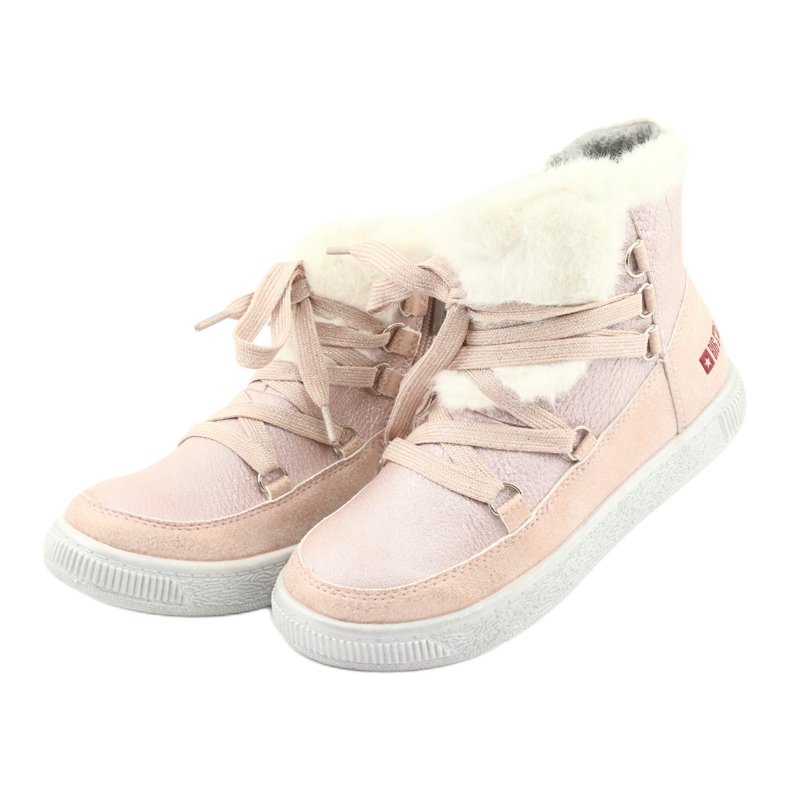 Powder pink boots Big Star 374080 yellow 3