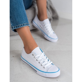 SHELOVET Classic white sneakers 1