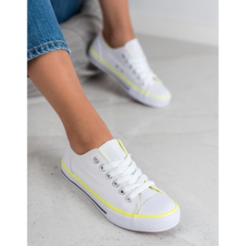 SHELOVET Classic white sneakers 2
