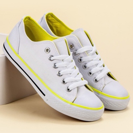SHELOVET Classic white sneakers 1