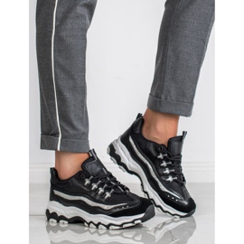 Small Swan Sneakers With Glitter black 1