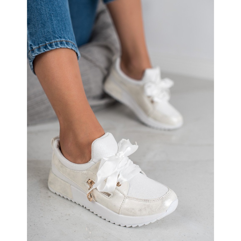SHELOVET Brocade shoes white 2 SHELOVET Brocade shoes white 2