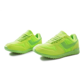Bright green sports sneakers with Velcro Lola multicolored 1