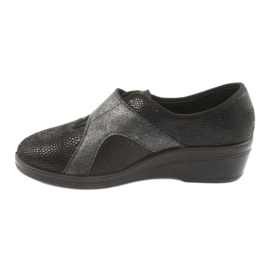 Befado women's shoes pu 032D002 black grey 2