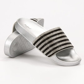 SHELOVET Rubber Slippers black grey 1 SHELOVET Rubber Slippers black grey 1