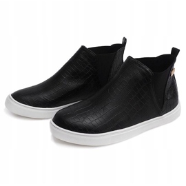 High Wedge Sneakers Creepers 5773 Black 1