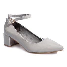 Renda Gray high-heeled pumps from Soulja grey 1