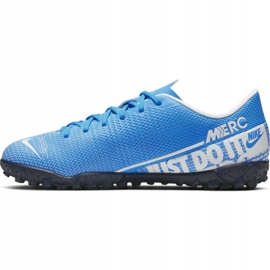 Nike Mercurial Vapor 13 Academy Tf Jr AT8145 414 soccer shoes blue 2