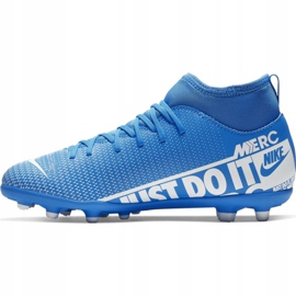 Nike Mercurial Superfly 7 Club FG / MG Jr AT8150-414 football shoes blue blue 2