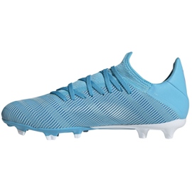 Adidas X 19.3 Fg M F35383 football boots grey blue 1