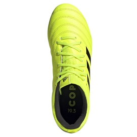 Adidas Copa 19.3 Fg Jr F35466 football boots yellow yellow 2
