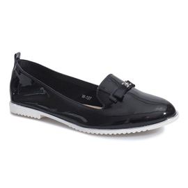Black lacquered loafers from Miss Laura 1