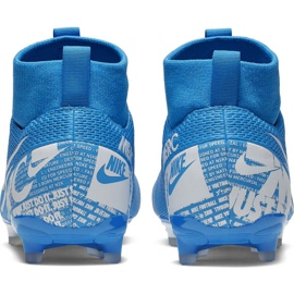 Nike Mercurial Superfly 7 Academy FG / MG Jr AT8120 414 soccer shoes blue 2