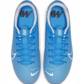Nike Mercurial Vapor 13 Academy FG / MG Jr AT8123 414 soccer shoes blue 1