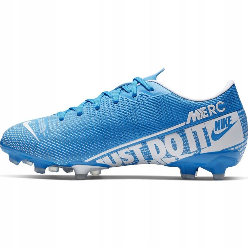 Nike Mercurial Vapor 13 Academy FG / MG Jr AT8123 414 soccer shoes blue 2