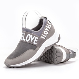 SHELOVET Slip-on Suede Shoes grey 2