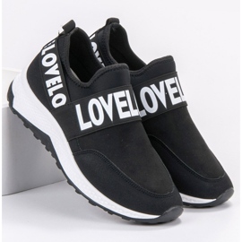 SHELOVET Slip-on Suede Shoes black 1 SHELOVET Slip-on Suede Shoes black 1