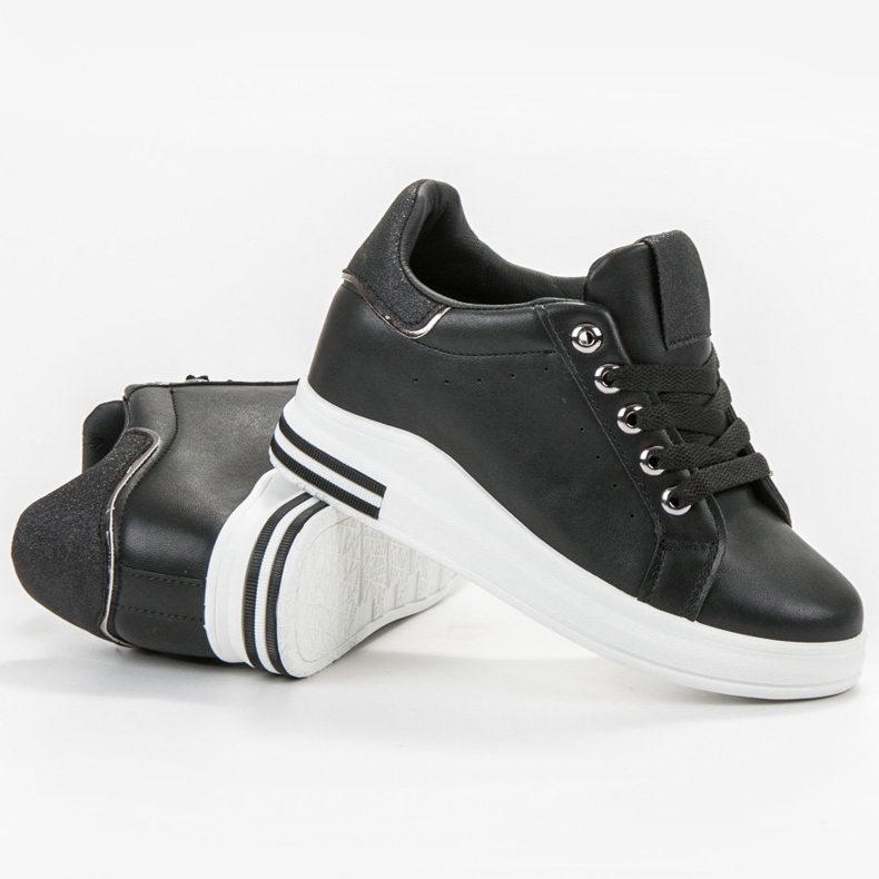 SHELOVET Wedge Sneakers black 1