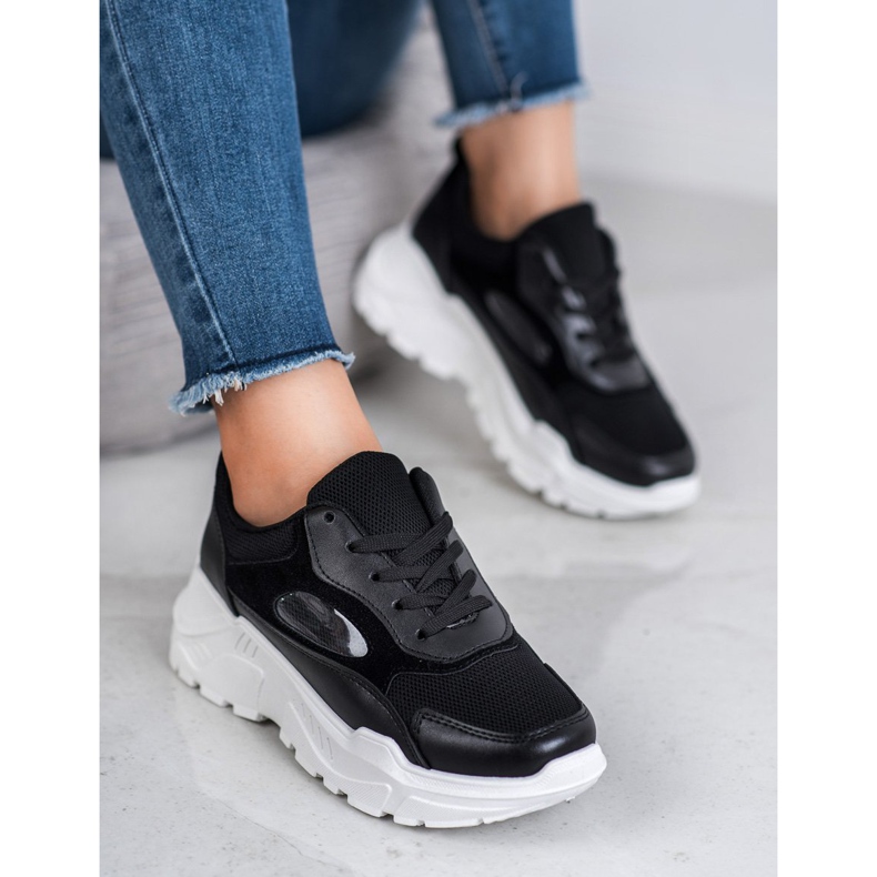 SHELOVET Fashionable Sneakers black 1