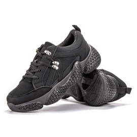 SHELOVET Black Sneakers 2