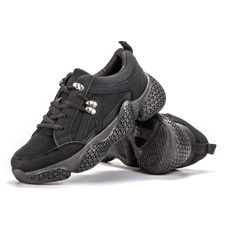 SHELOVET Black Sneakers 2