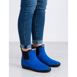 Kylie Women's suede galoshes blue 2