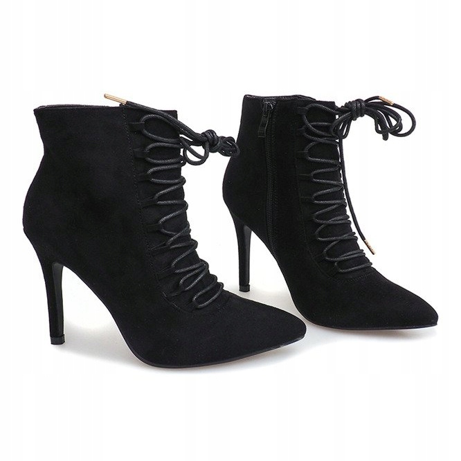Boots On High Heel 595SE Black 1