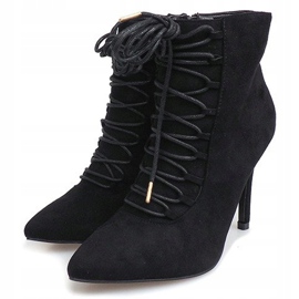 Boots On High Heel 595SE Black 2