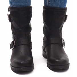 Warm Boots With Buckle 14A7181 Black 2