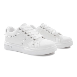 White sneakers with Lucette studs 1