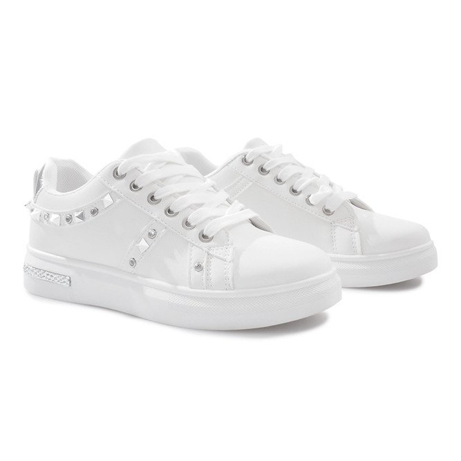 White sneakers with Lucette studs 1
