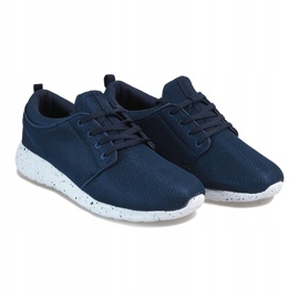 Navy blue men's sports shoes M634-1 1 Navy blue men's sports shoes M634-1 1