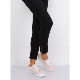 Pink women's sneakers B70A PINK / WHITE 1