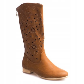 Openwork boots TLT1301 Camel brown 1
