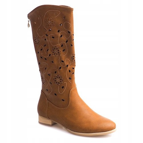 Openwork boots TLT1301 Camel brown 1