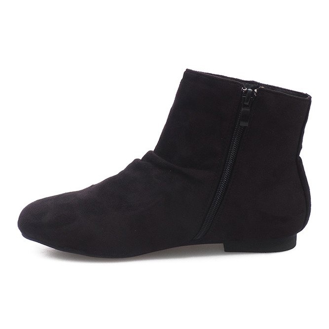 Suede Booties Jodhpur 7-121 Black 1