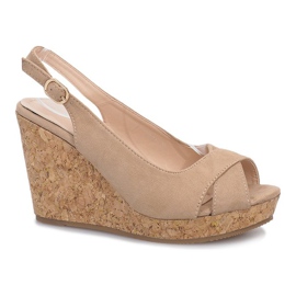 Beige wedge sandals from Greenhouse 1